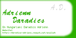 adrienn daradics business card